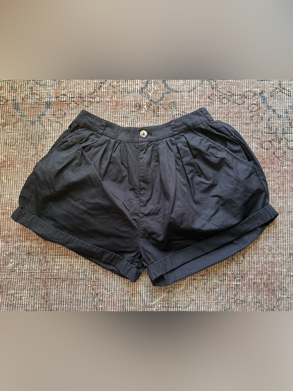 Doen Paige Shorts sz 4 Noir Black
